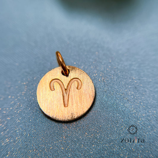 Zodiac 92.5 Silver Pendant - Aries Gold