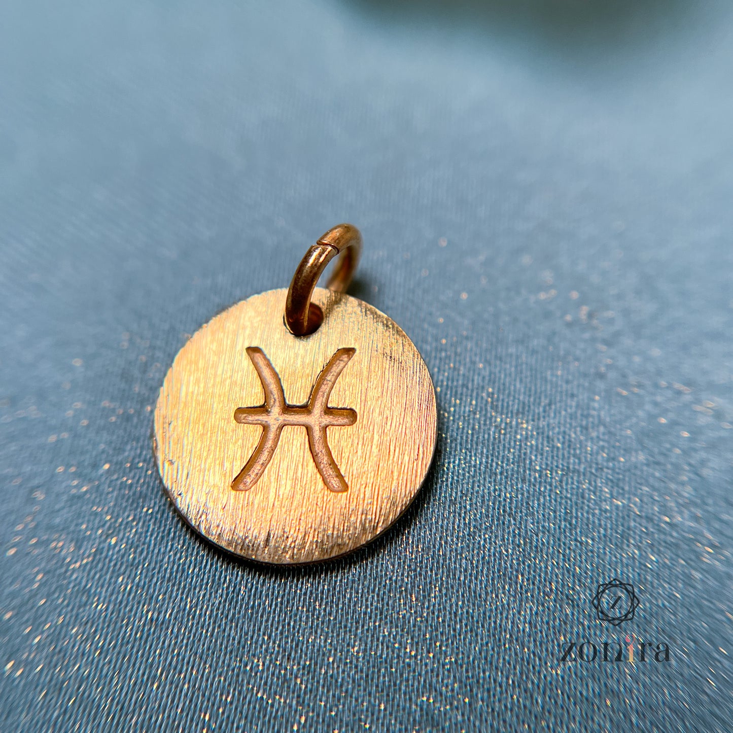 Zodiac 92.5 Silver Pendant - Gemini Gold