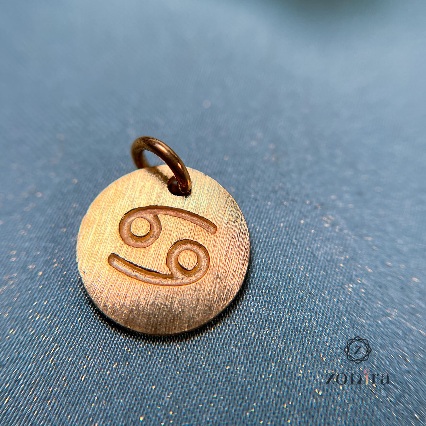 Zodiac 92.5 Silver Pendant - Cancer Gold