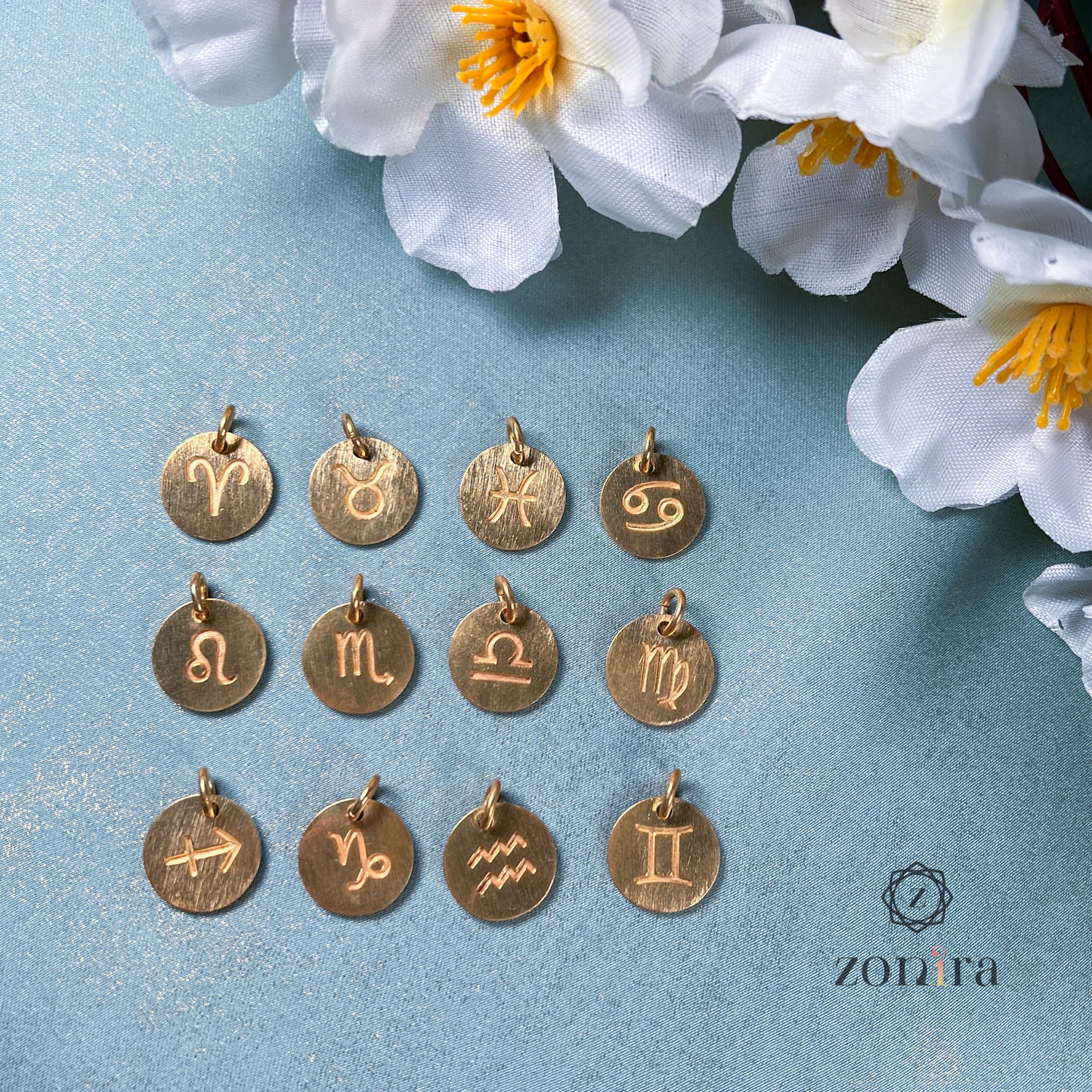 Zodiac 92.5 Silver Pendant - Gemini Gold