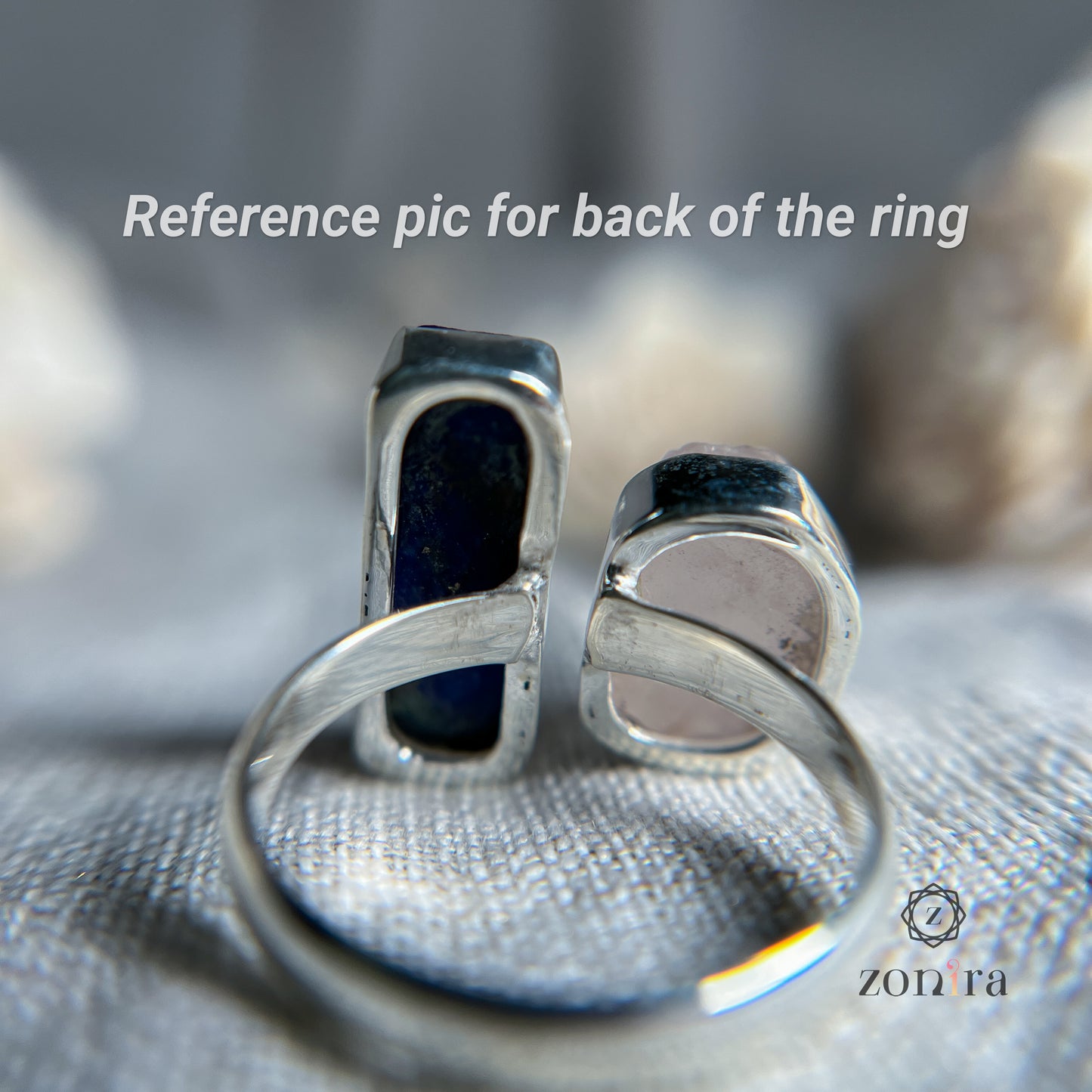 Liba Silver Ring - Raw Amethyst & Green Kyanite