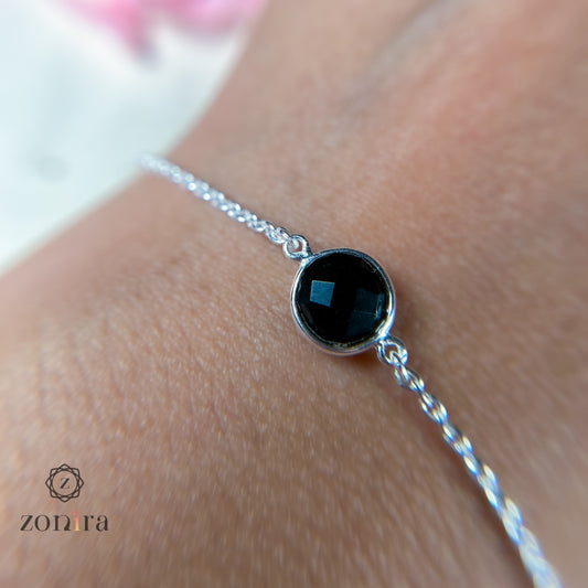 Abel Silver Bracelet - Black Onyx