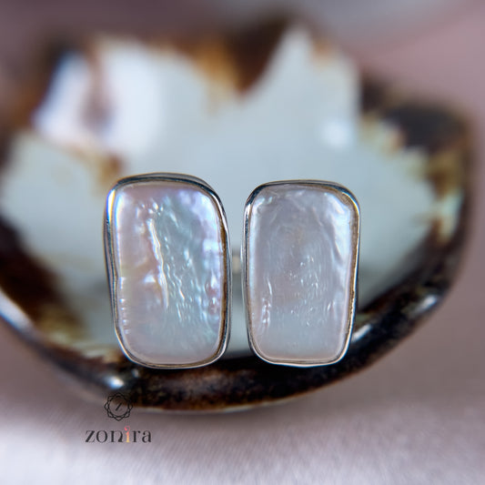 Liba Silver Ring - Baroque Pearl