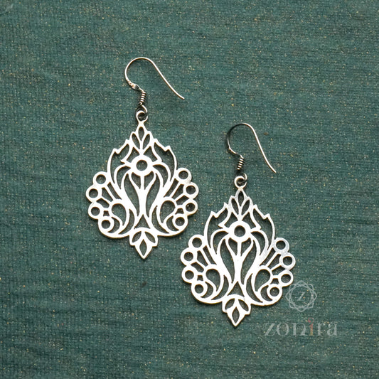 Ira 92.5 Silver Danglers - Padma