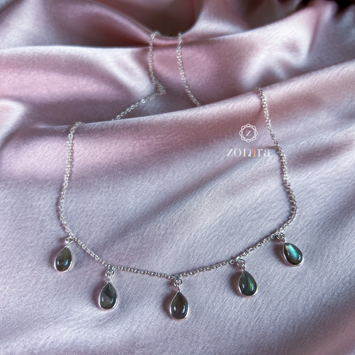 Ecstacy Silver Necklace - Labradorite Princess