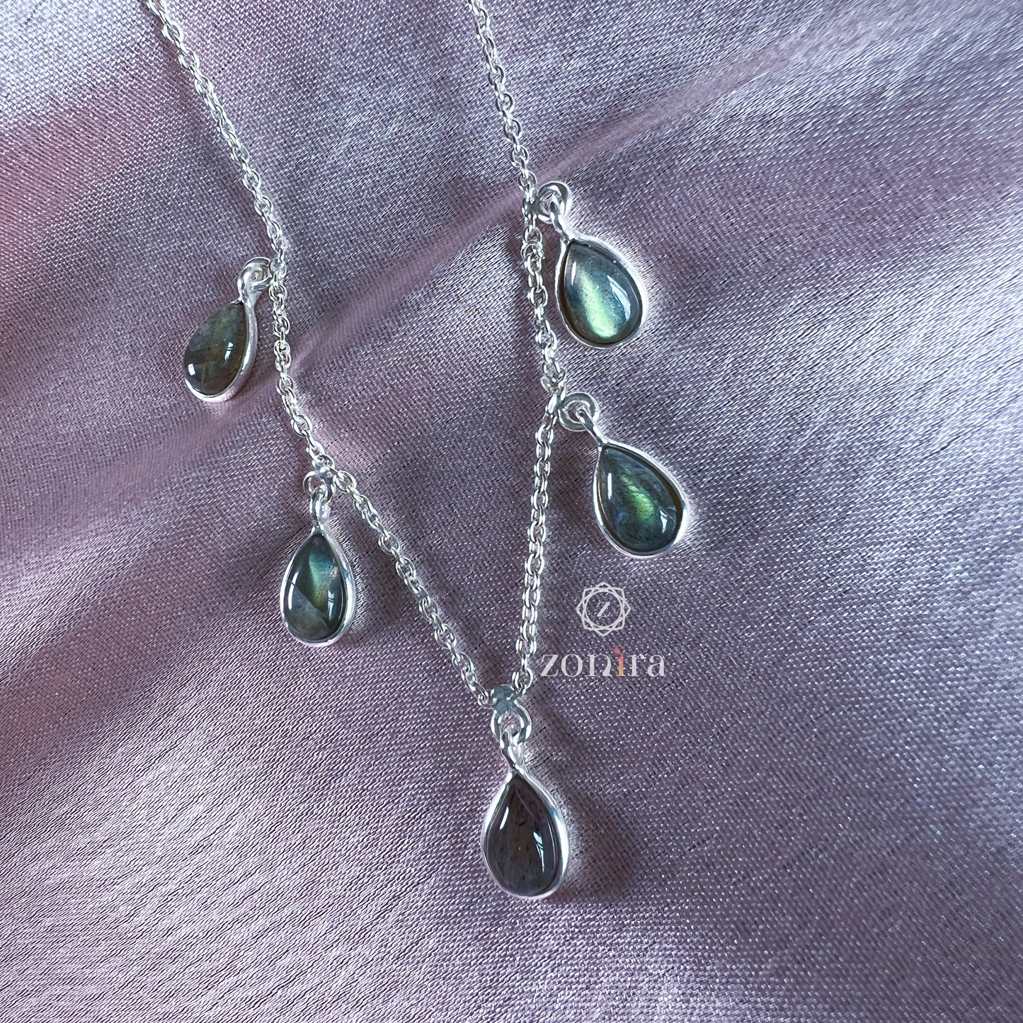 Ecstacy Silver Necklace - Labradorite Princess