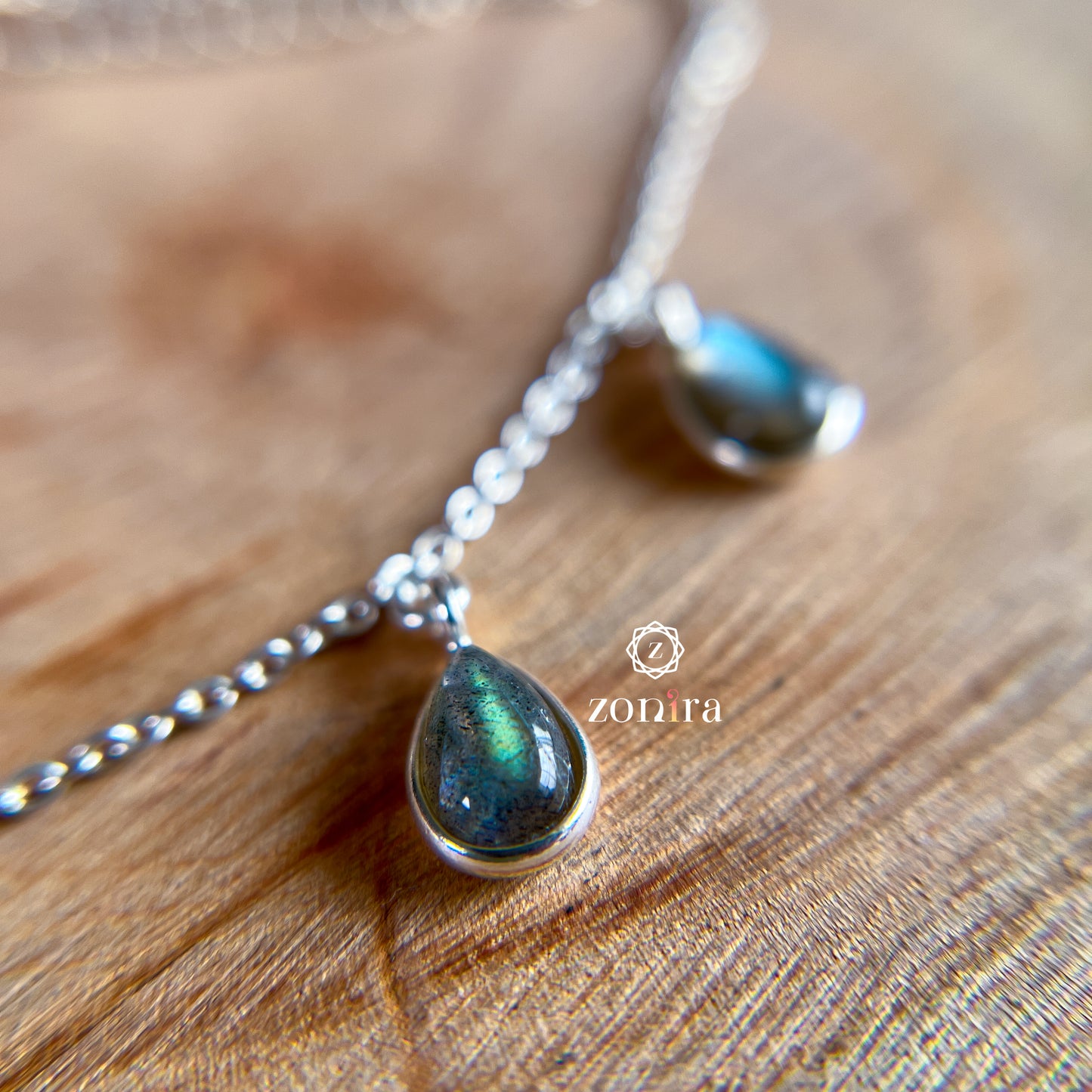 Ecstacy Silver Necklace - Labradorite Princess