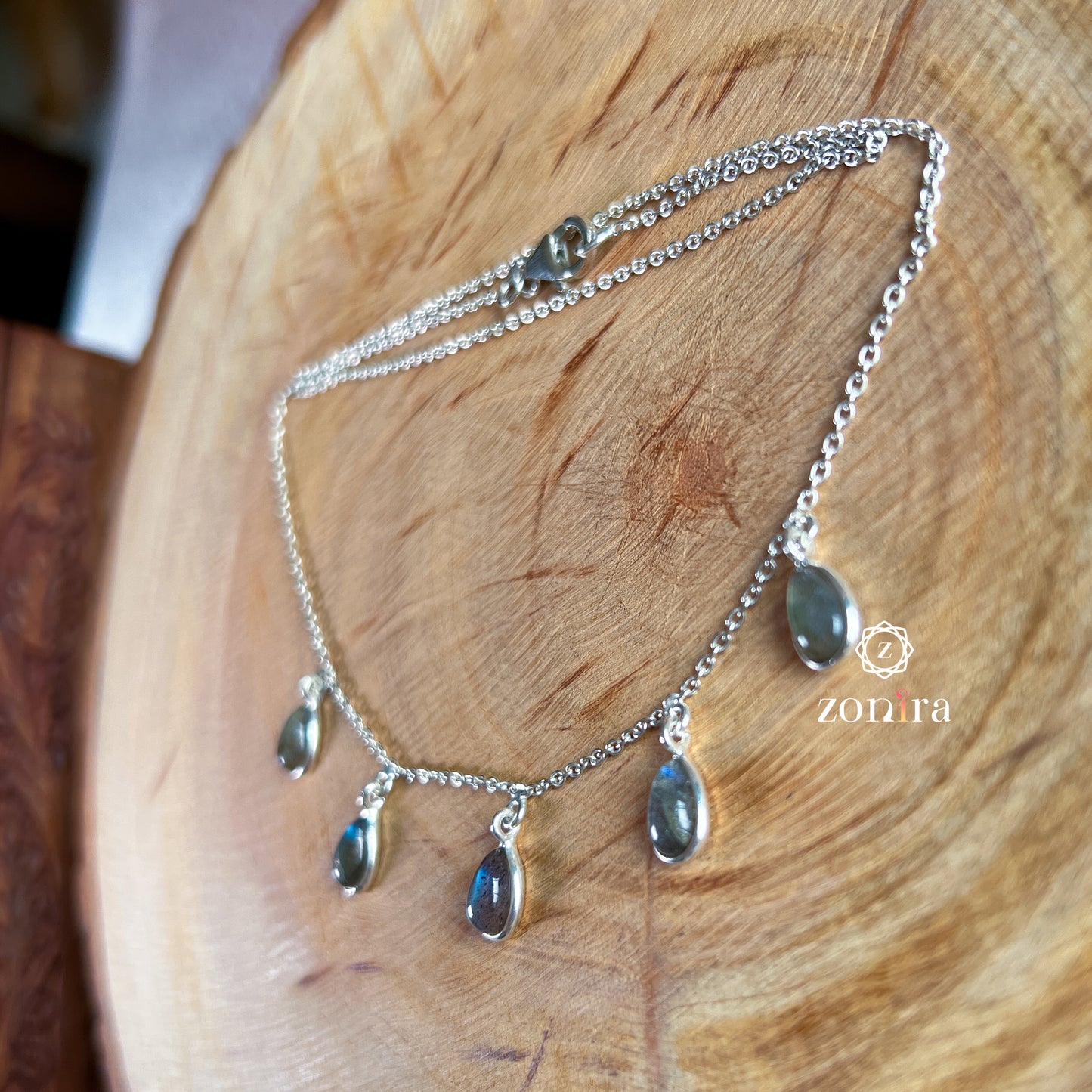 Ecstacy Silver Necklace - Labradorite Princess