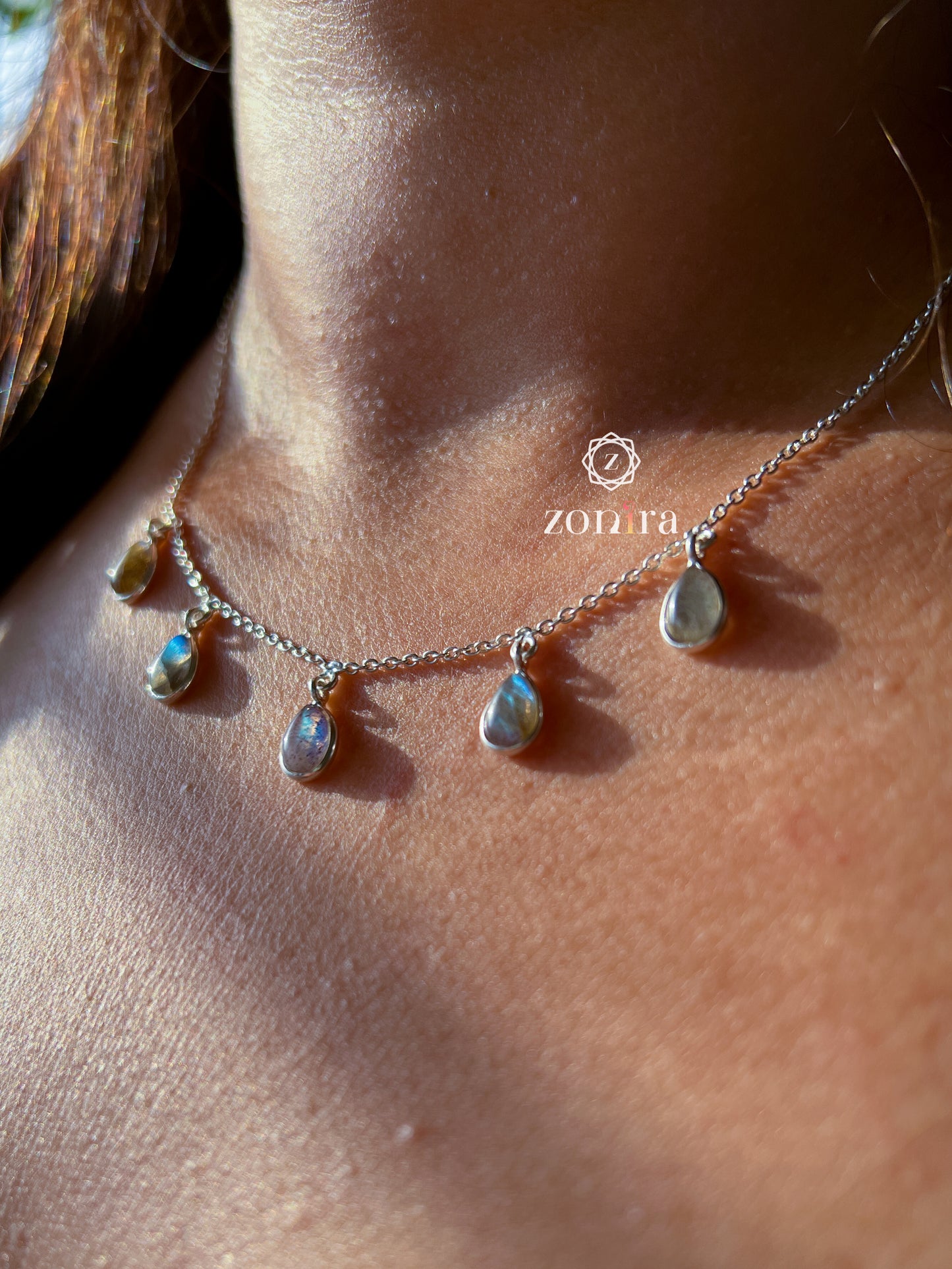 Ecstacy Silver Necklace - Labradorite Princess