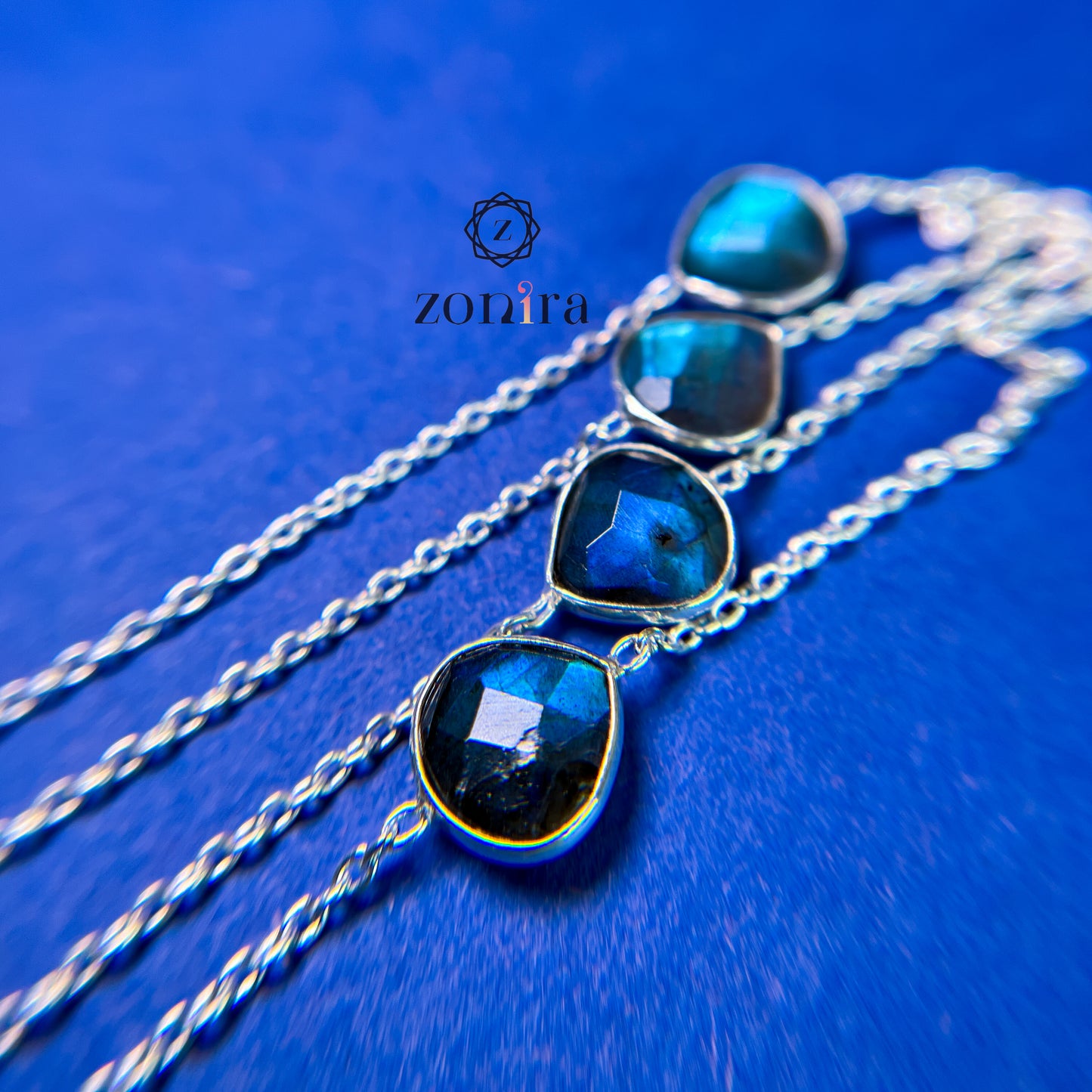 Ecstacy Silver Necklace - Labradorite