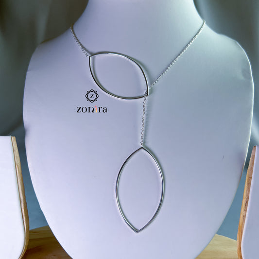 Ira 92.5 Silver Open Necklace - Fall Vibes