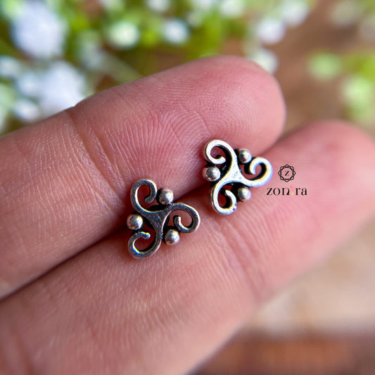 Mayri Oxidised 92.5 Silver Studs - Sigil