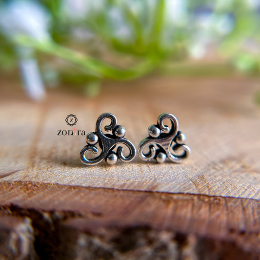 Mayri Oxidised 92.5 Silver Studs - Sigil